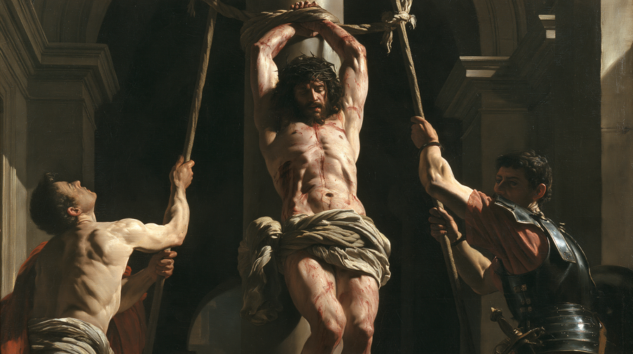 La Flagellation du Christ — Vue monumentale sacrée · Paysage n° 2