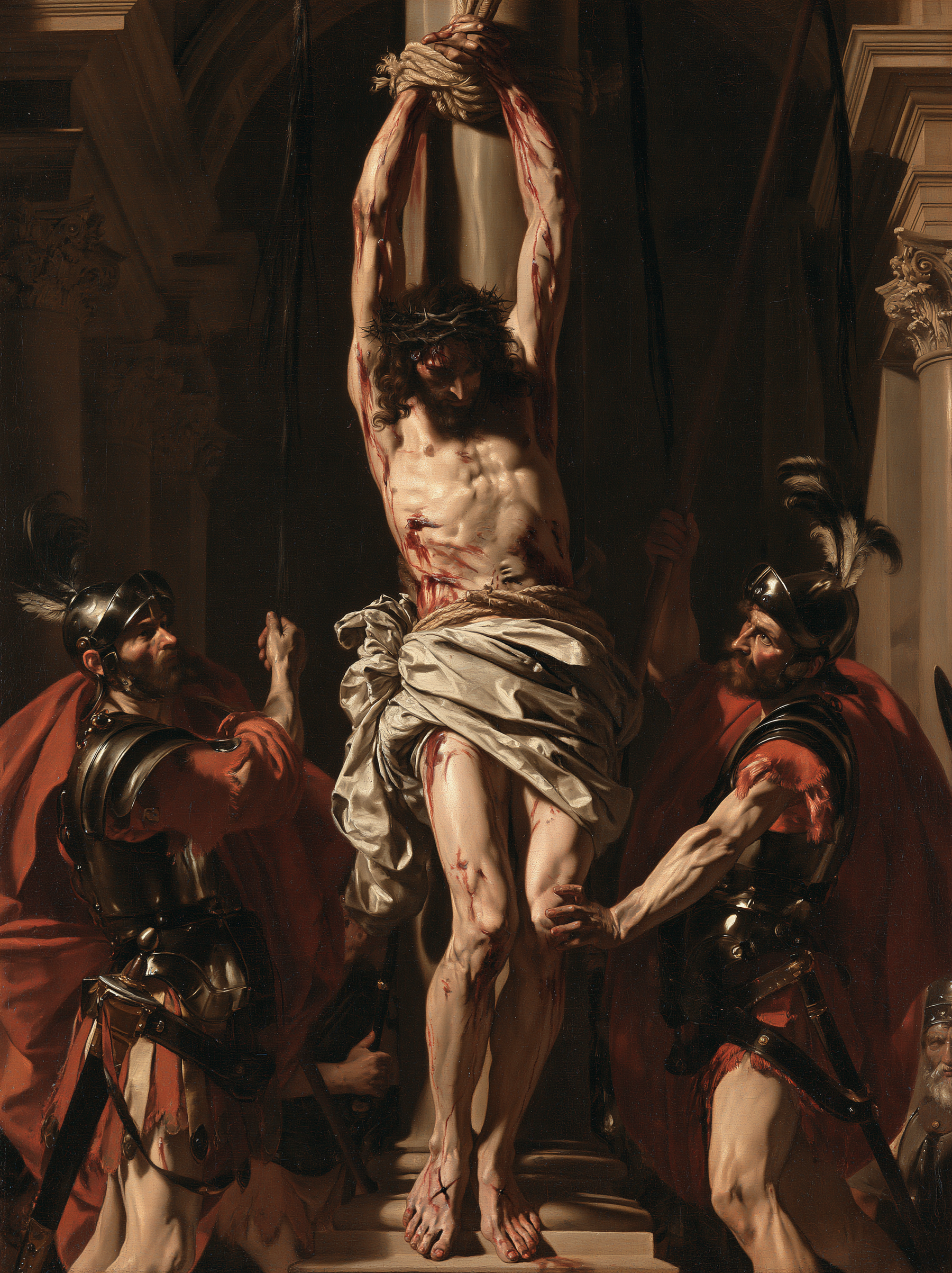 La Flagellation du Christ — Vue monumentale sacrée · Portrait n° 2 — aperçu de la finition sélectionnée