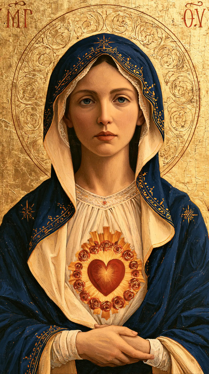 Immaculate Heart of Mary - Contemporary Byzantine · Portrait n° 6
