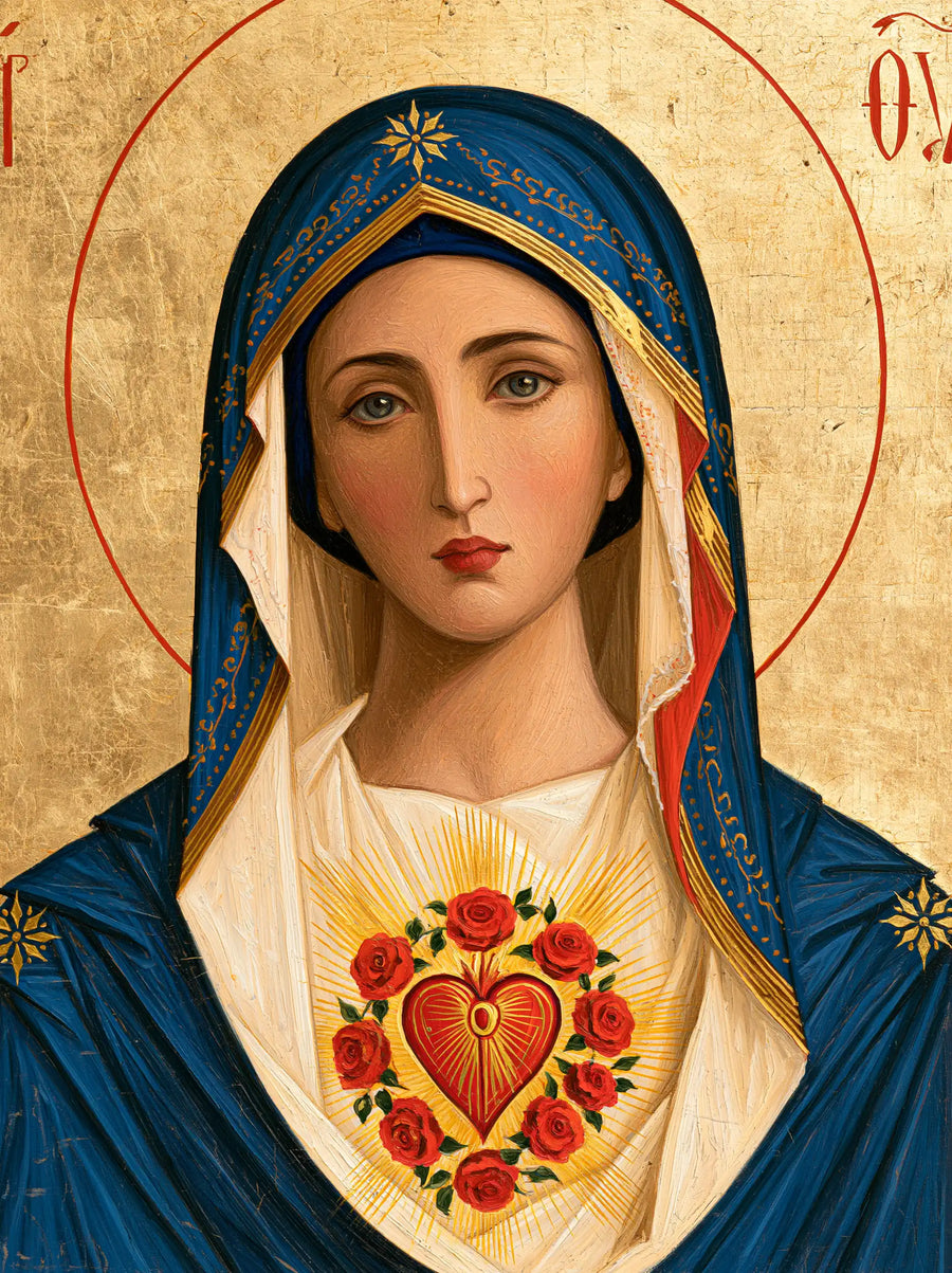 Immaculate Heart of Mary - Contemporary Byzantine · Portrait n° 10