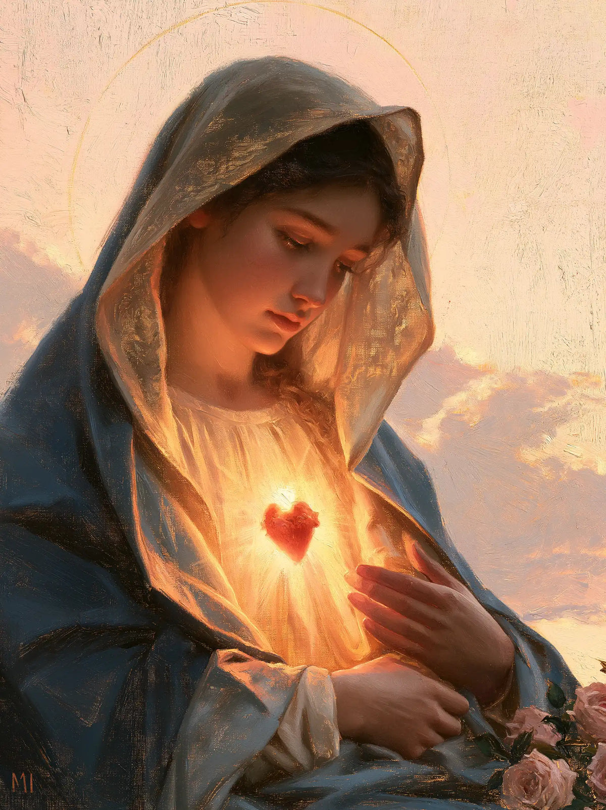 The Immaculate Heart of Mary — The Ember Beneath the Arch of the Veil