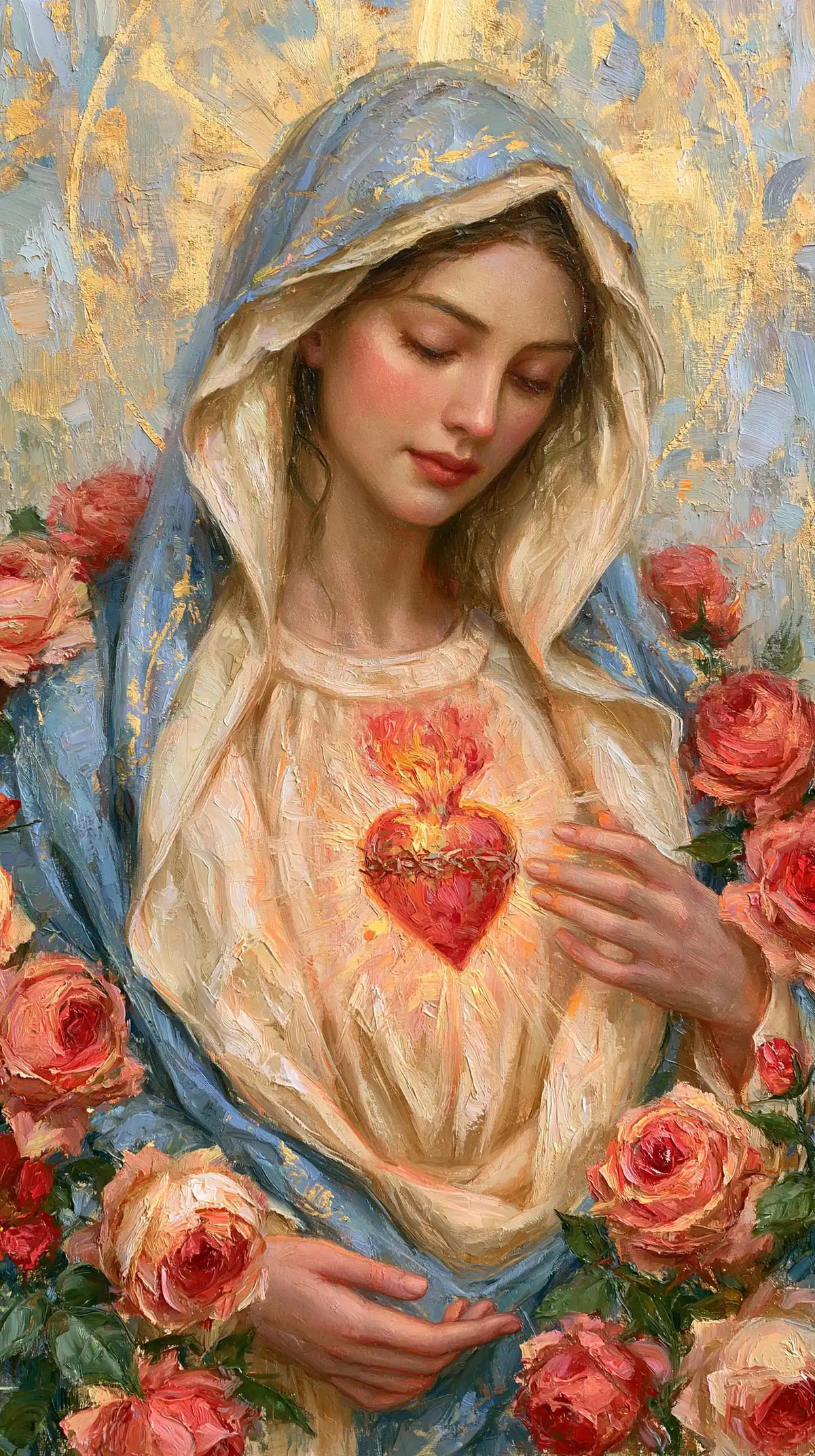 Immaculate Heart of Mary - Impressionist · Portrait n° 6