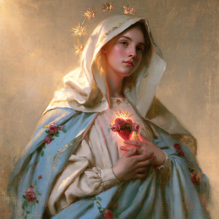 Immaculate Heart of Mary - Peace and Purity of Mary's Heart · Square n° 6