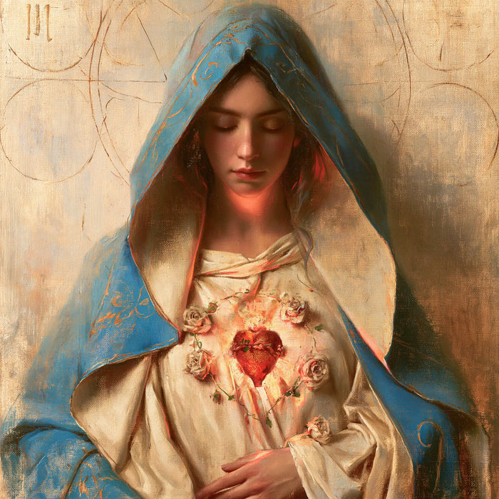 Immaculate Heart of Mary - Sacred Maternal Tenderness · Square n° 7