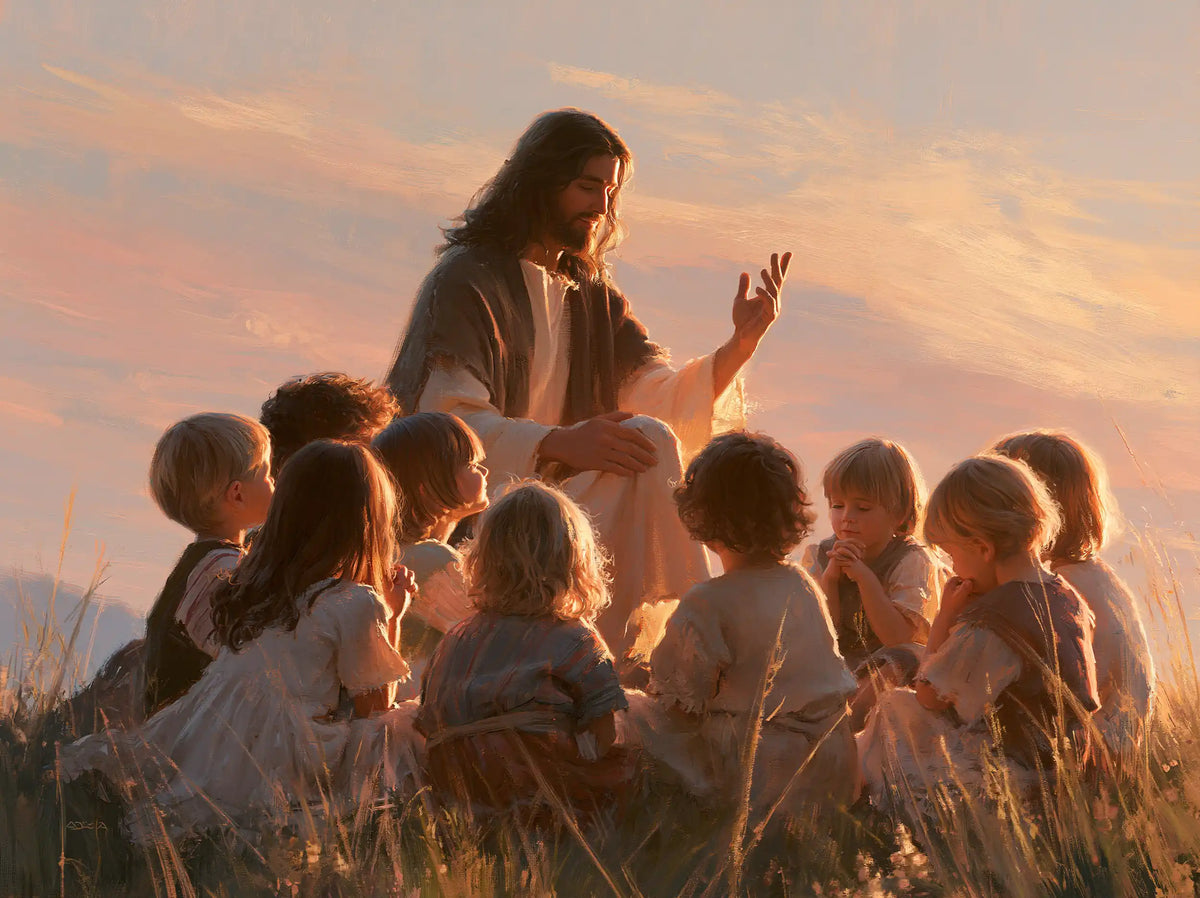 Jesus and the Children - Jesus and the Children at Dawn · Landscape n° 2