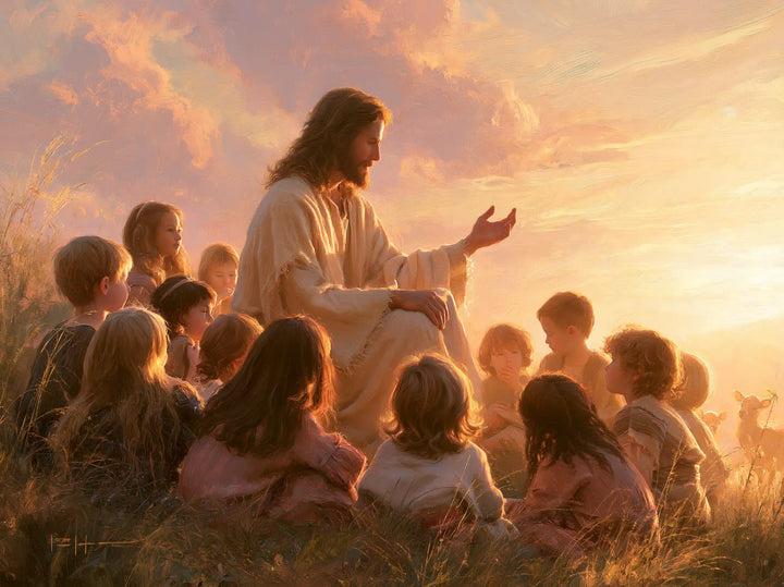 Jesus and the Children - Jesus and the Children at Dawn · Landscape n° 5