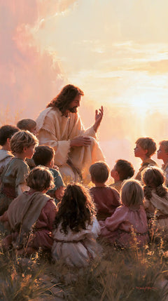 Jesus and the Children — The Circle beneath the Pearly Sky
