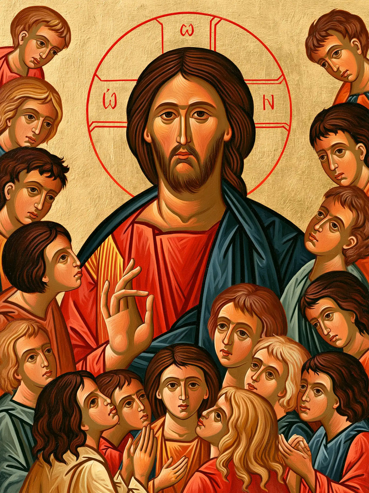 Jesus and the Children - Contemporary Byzantine · Portrait n° 9