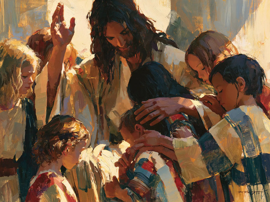 Jesus and the Children - Expressionist · Landscape n° 2