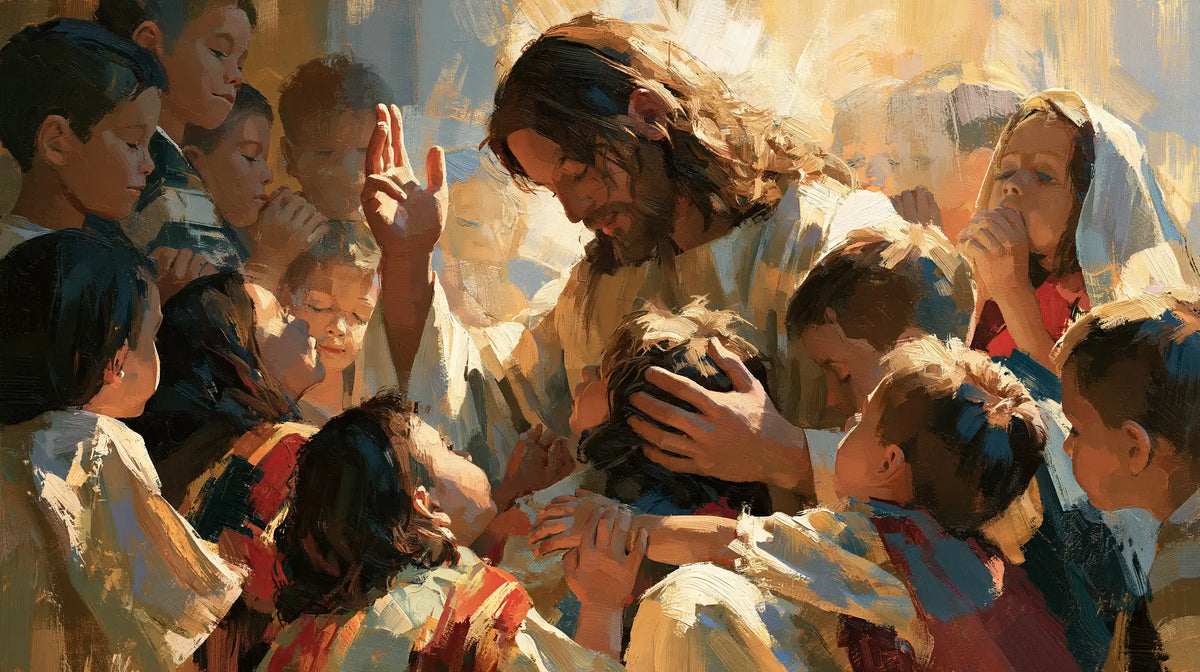 Jesus and the Children - Expressionist · Landscape n° 11