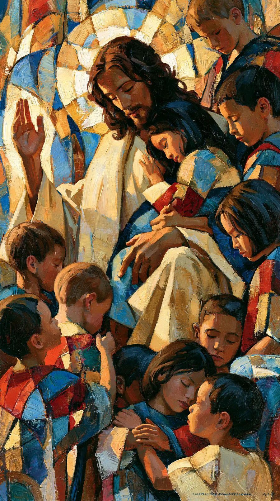 Jesus and the Children - Expressionist · Portrait n° 2