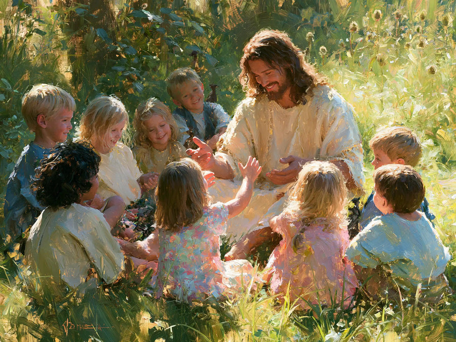 Jesus and the Children - Impressionist · Landscape n° 6