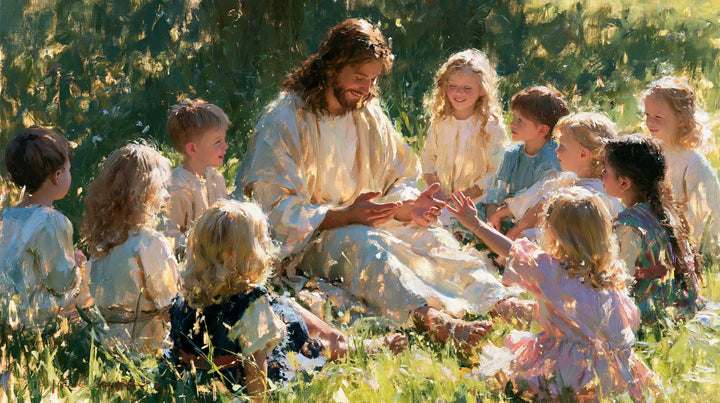 Jesus and the Children - Impressionist · Landscape n° 11