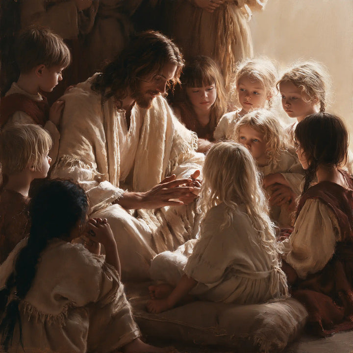 Jesus and the Children - Innocence as a Sacred Symbol · Square n° 2