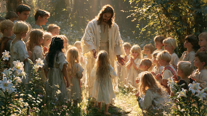Jesus and the Children - Symbolist · Landscape n° 6
