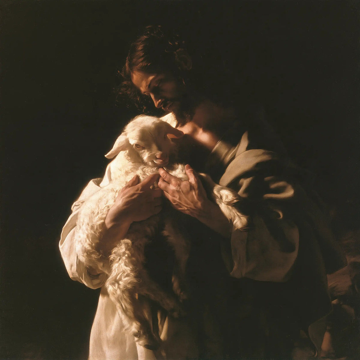 Jesus and the Lamb — The Brow Bent Over Innocence