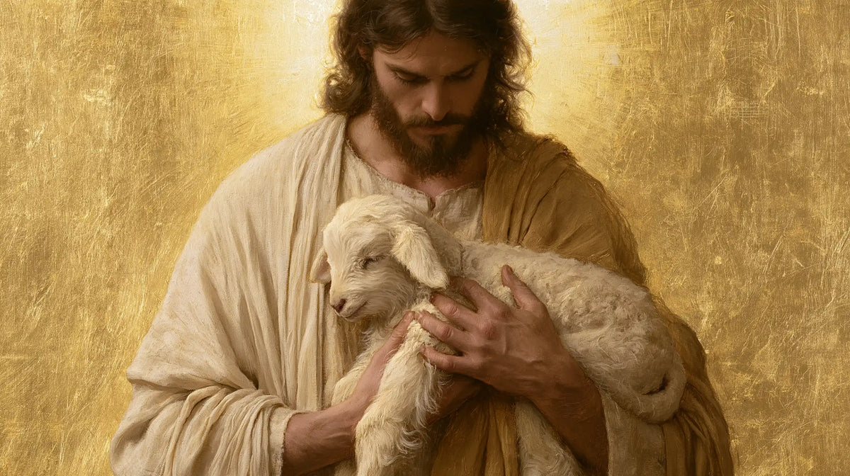 Jesus and the Lamb — The Gaze Upon Sleeping Innocence
