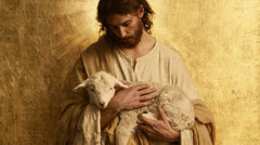 Jesus and the Lamb — Trust Beneath the Outstretched Hand