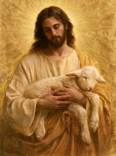 Jesus and the Lamb — The Cradle in the Sun’s Drapery