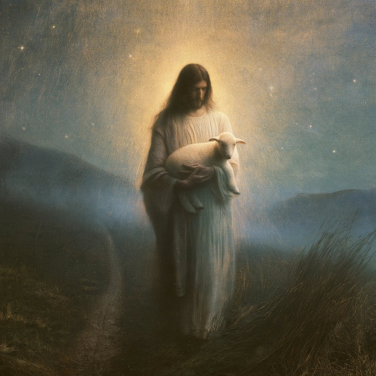 Jesus and the Lamb — The Presence Within the Blue Veil