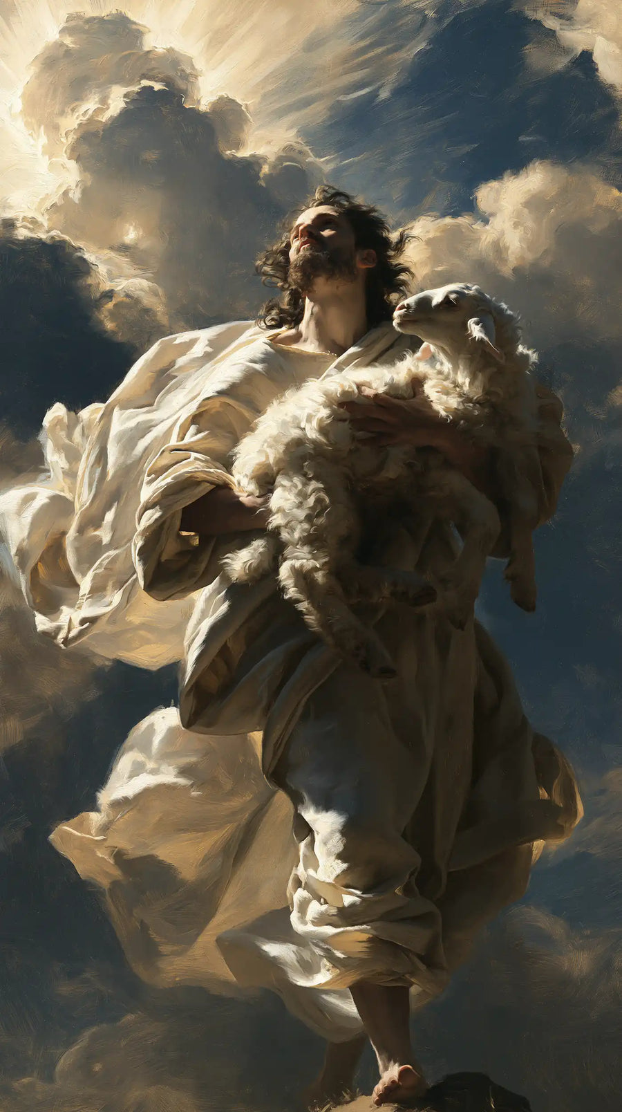 Jesus and the Lamb - Theatrical Baroque · Portrait n° 3