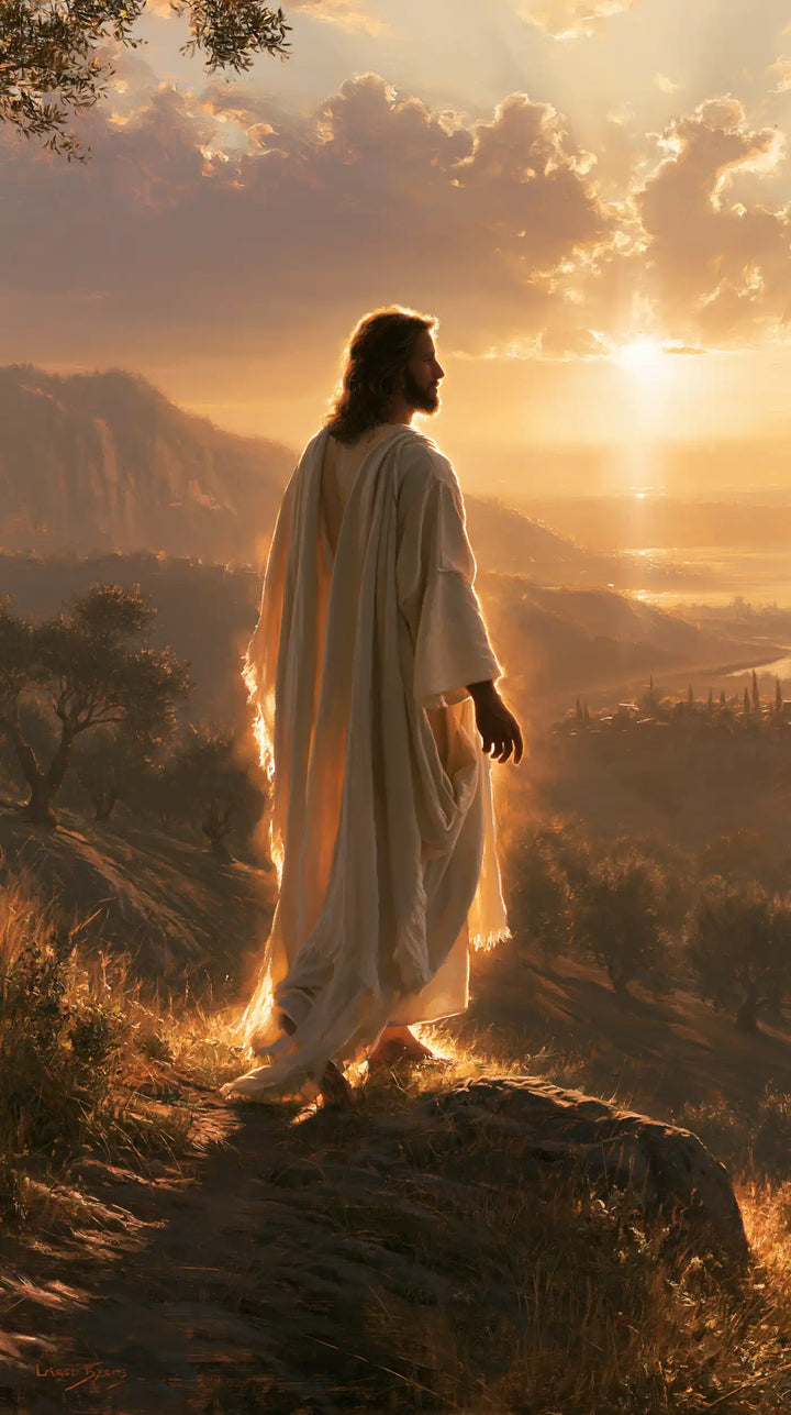 Jesus at Sunset — Where the Sky Opens