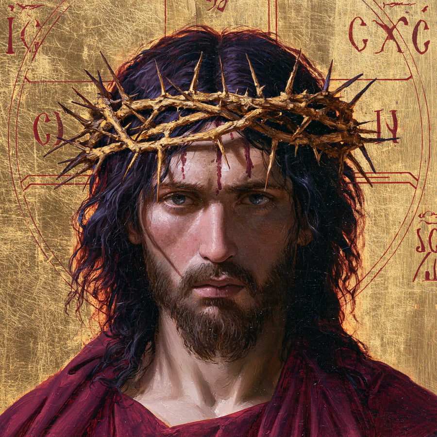 Jesus Crowned with Thorns — The Brow beneath the Fair Braid