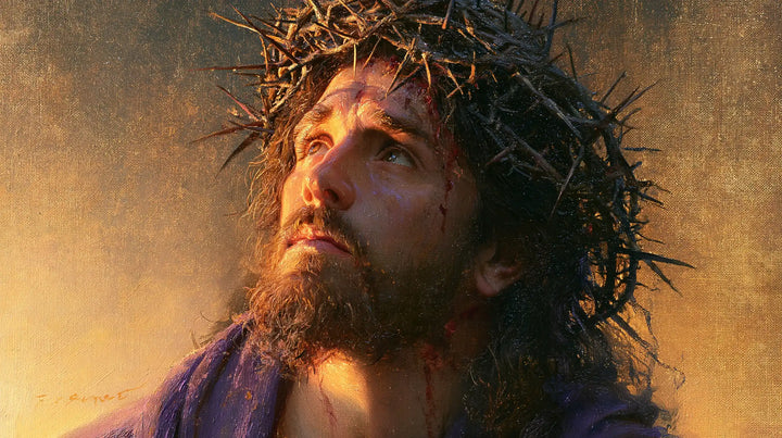 Jesus Crowned with Thorns — The Crown in the Amber Morning