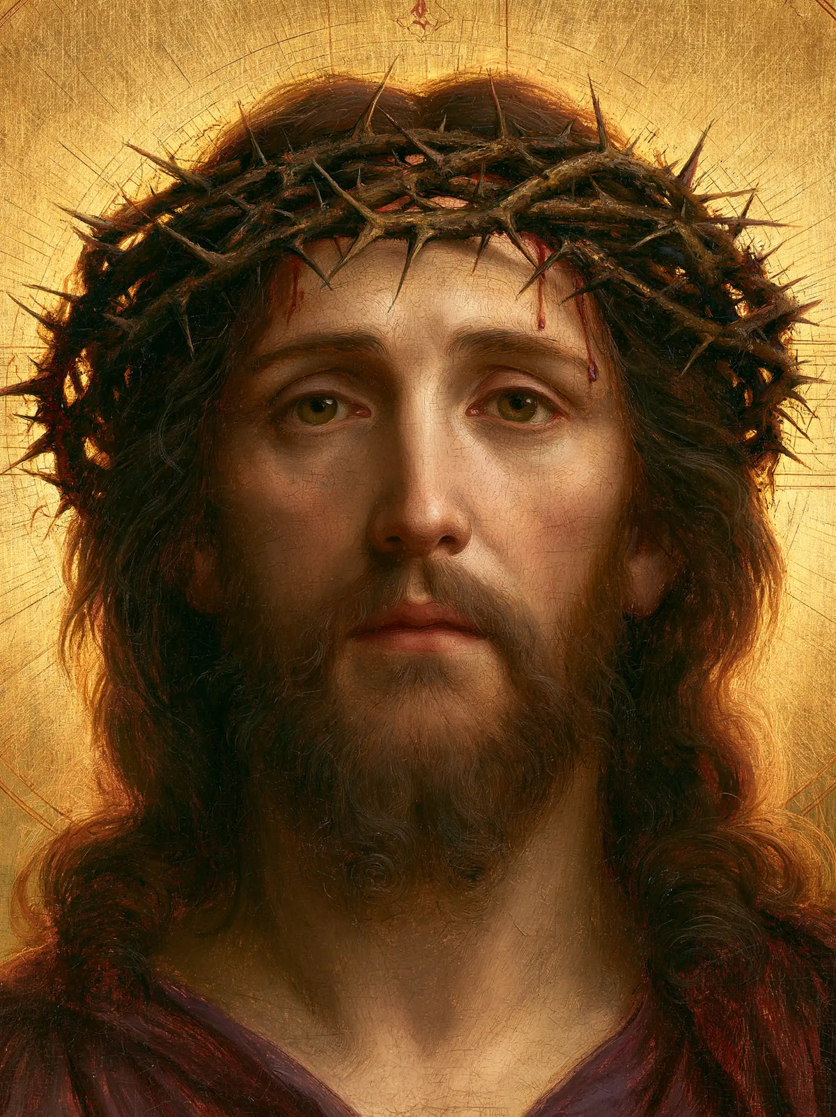 Jesus Crowned with Thorns — The Face with the Close Halo