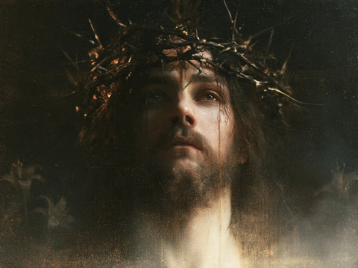 Jesus Crowned with Thorns — Light Rising from the Veil