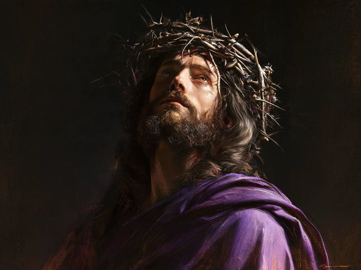 Jesus Crowned with Thorns — The Face beneath the Silver Crown