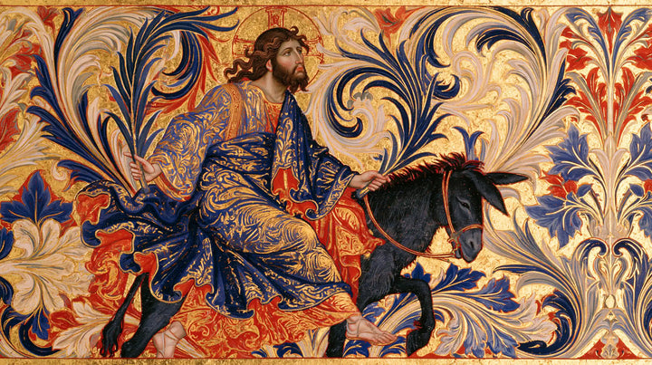 Jesus Enters Jerusalem – Sacred Art Nouveau · Landscape no. 8
