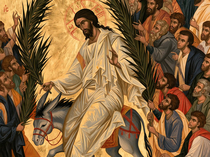 Jesus Enters Jerusalem – Contemporary Byzantine · Landscape no. 7
