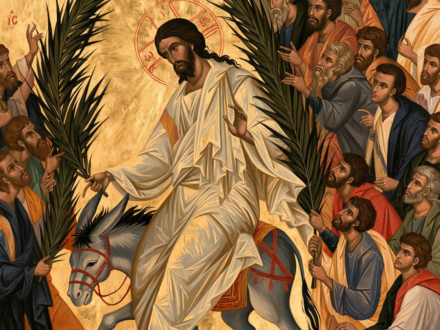 Jesus Enters Jerusalem – Contemporary Byzantine · Landscape no. 7