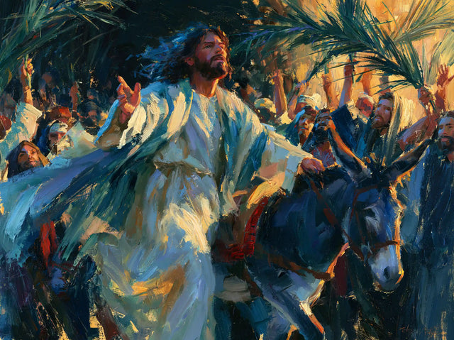 Jesus Enters Jerusalem – Expressionist · Landscape no. 4