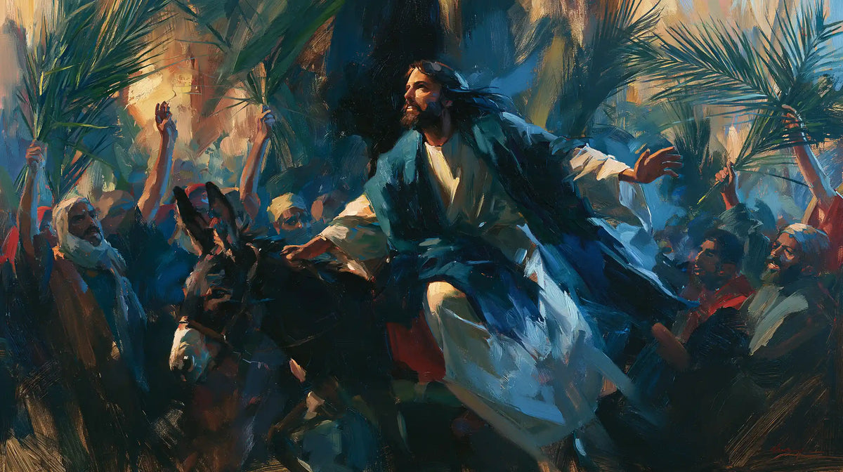 Jesus Enters Jerusalem – Expressionist · Landscape no. 9