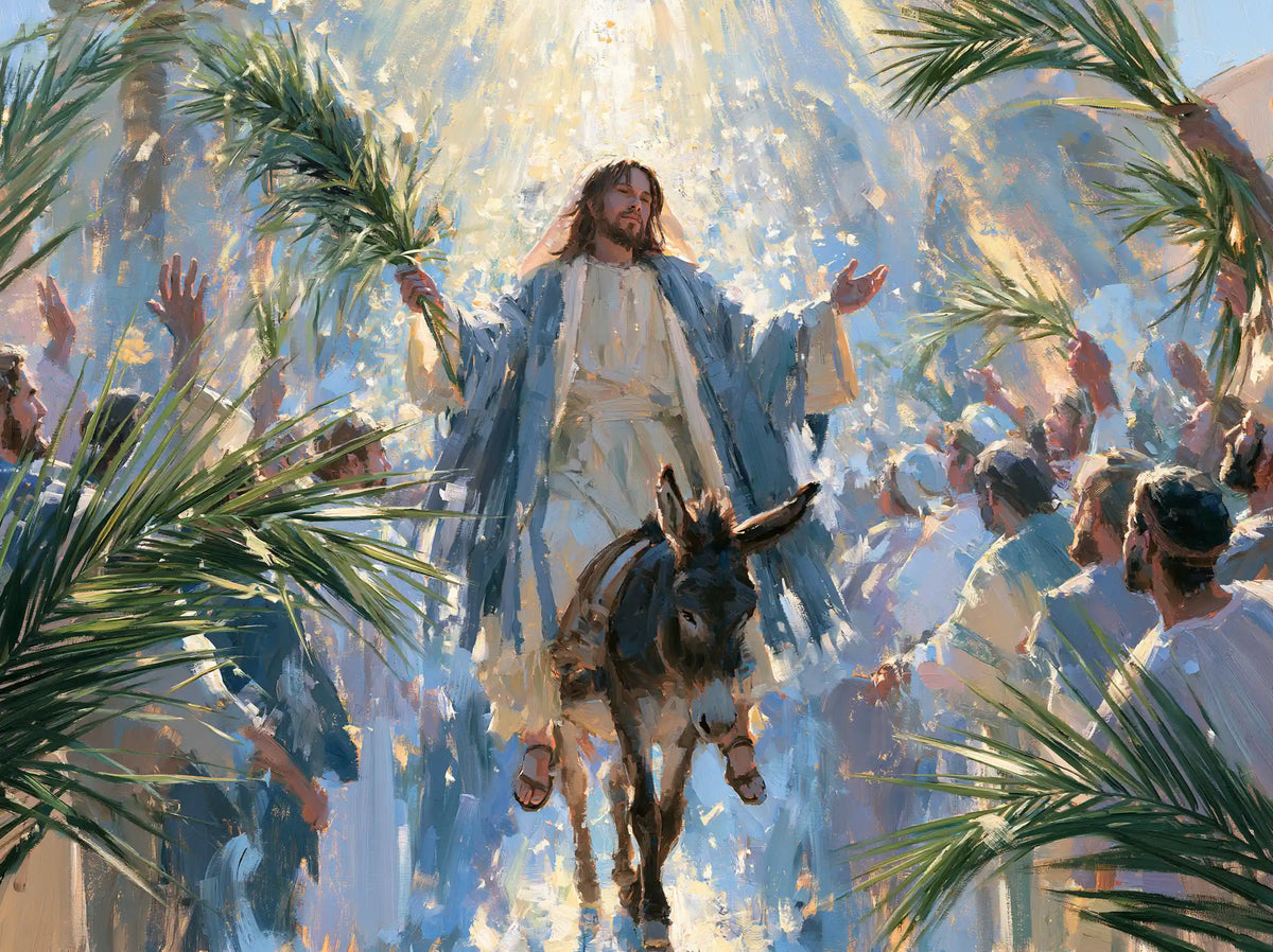 Jesus Enters Jerusalem – Impressionist · Landscape no. 4