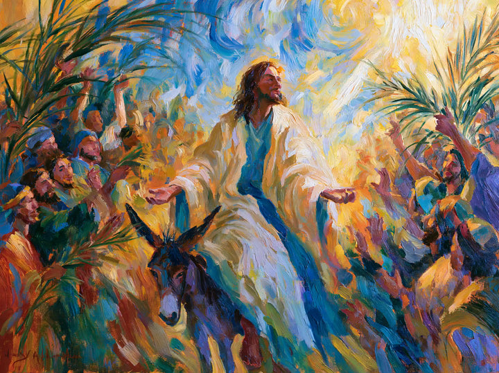 Jesus Enters Jerusalem – Post-Impressionist · Landscape no. 1