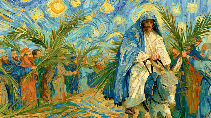 Jesus Enters Jerusalem – Post-Impressionist · Landscape no. 10