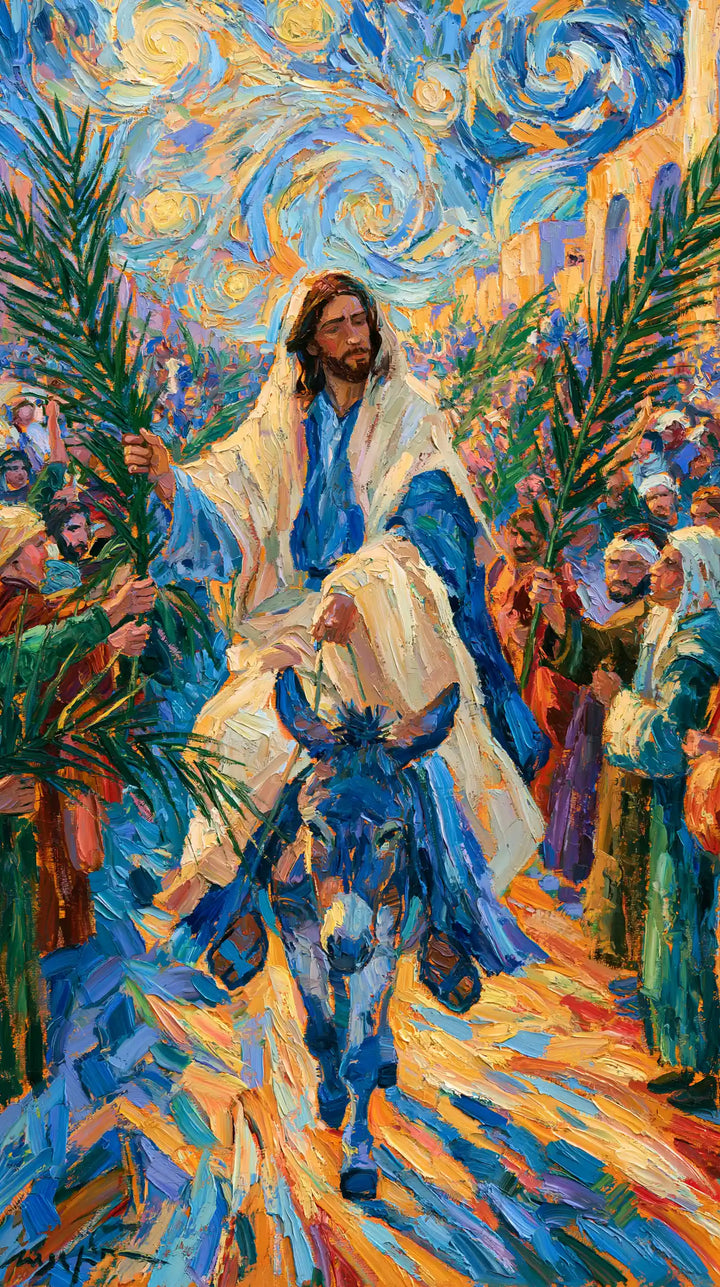 Jesus Enters Jerusalem – Post-Impressionist · Portrait no. 6