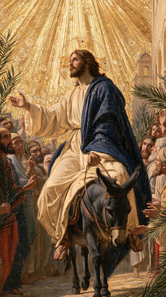 Jesus Enters Jerusalem – Sacred Gold · Portrait no. 6