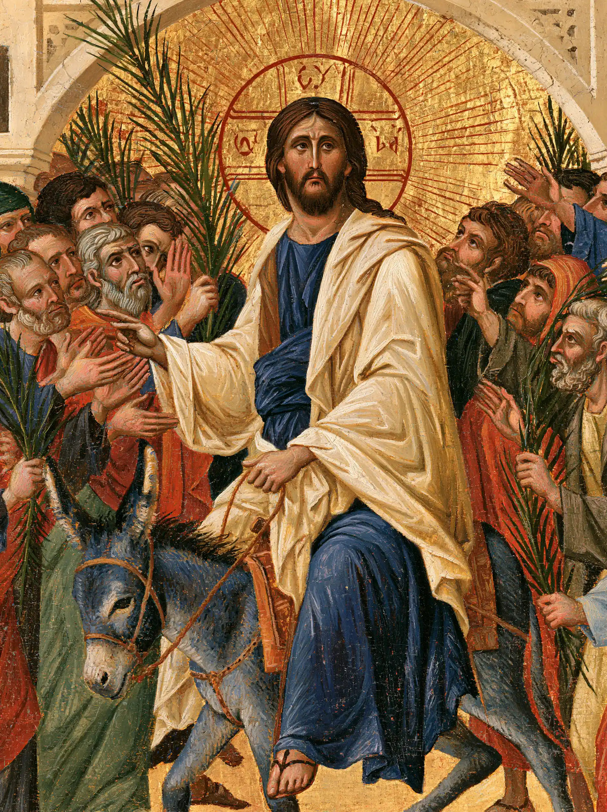 Jesus Enters Jerusalem – Sacred Gold · Portrait no. 9