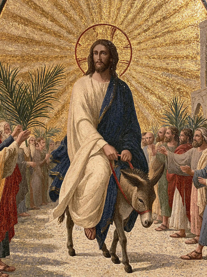 Jesus Enters Jerusalem – Sacred Gold · Portrait no. 13