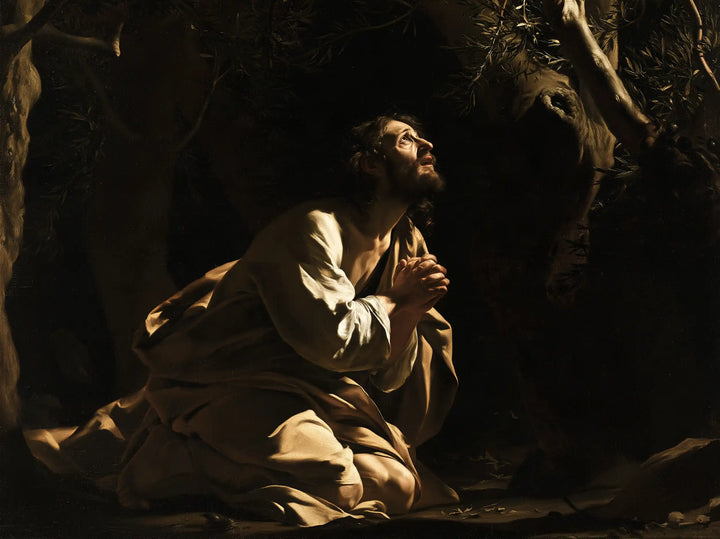 Jesus in Gethsemane - Caravaggio Tenebrism · Landscape n° 4