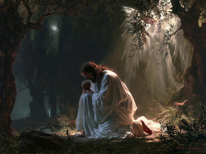 Jesus in Gethsemane - Jesus and the Consoling Angel · Landscape n° 3