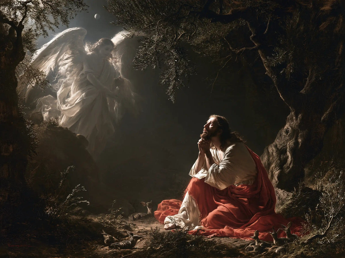 Jesus in Gethsemane - Jesus and the Consoling Angel · Landscape n° 4