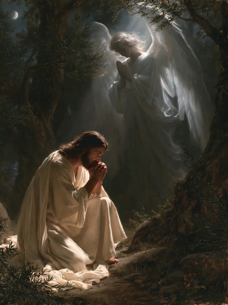 Jesus in Gethsemane - Jesus and the Consoling Angel · Portrait n° 12