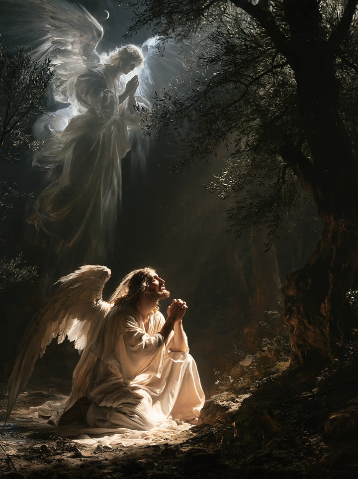 Jesus in Gethsemane - Jesus and the Consoling Angel · Portrait n° 15