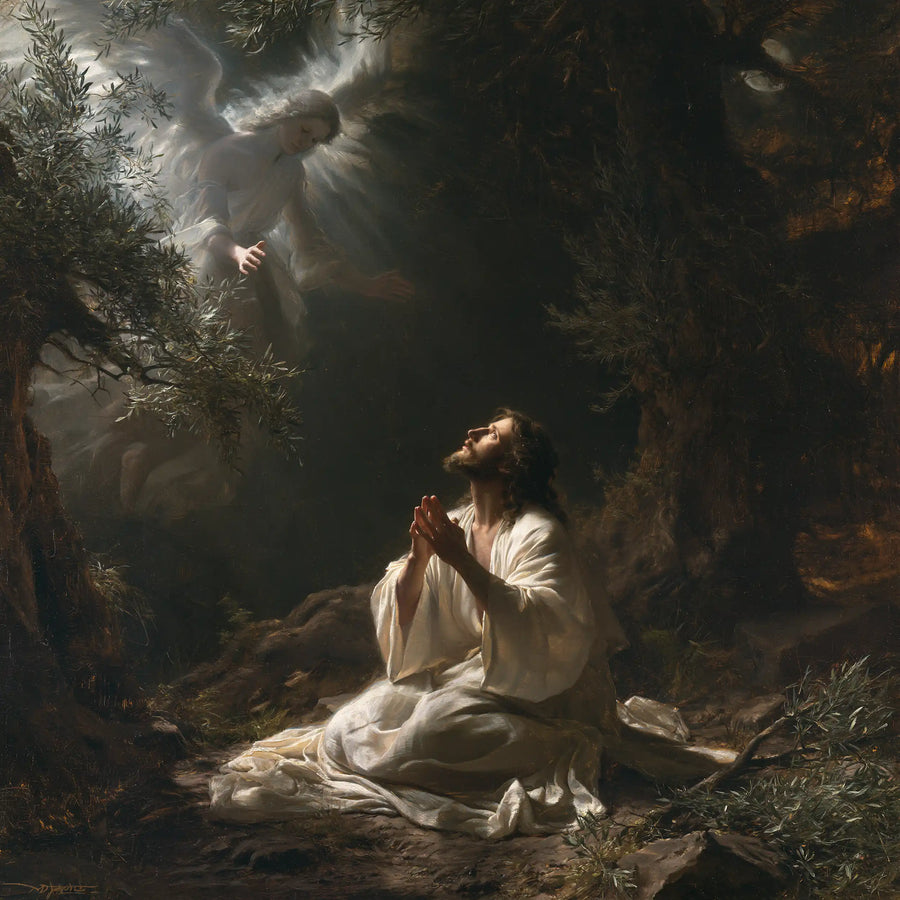 Jesus in Gethsemane - Jesus and the Consoling Angel · Square n° 5