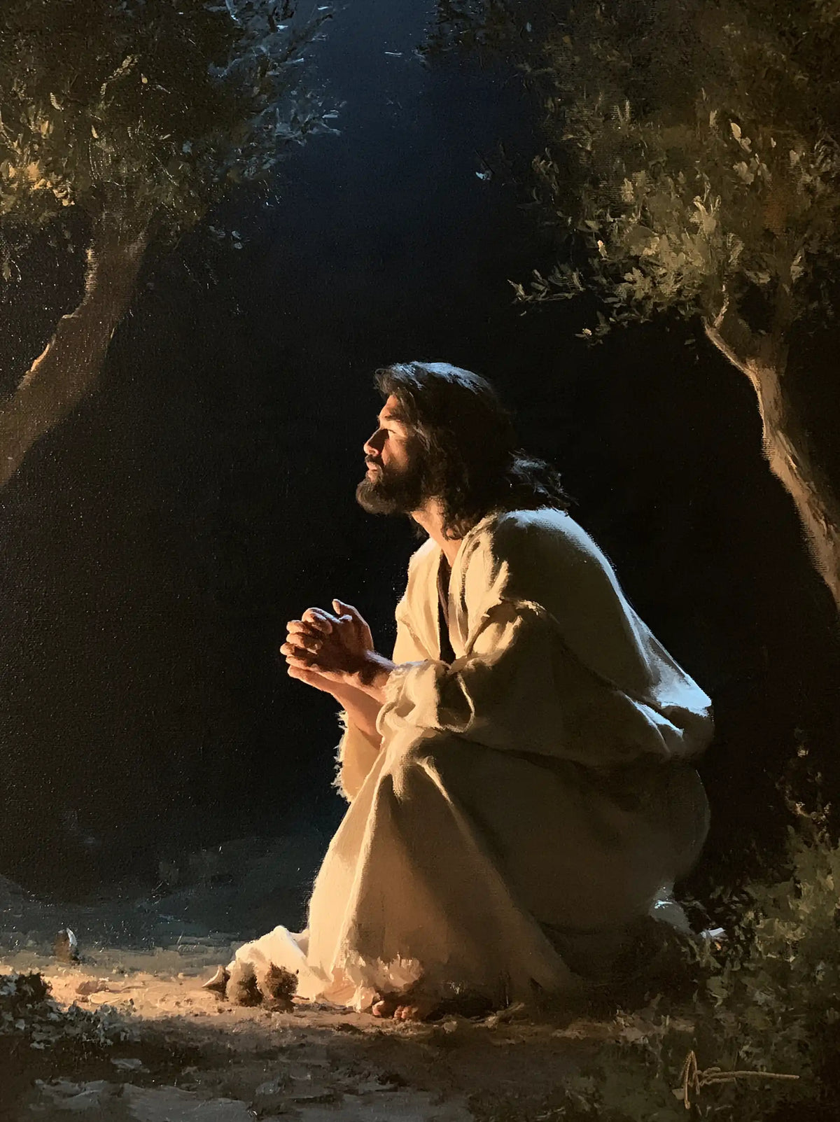 Jesus in Gethsemane - Contemporary Minimalism · Portrait n° 13